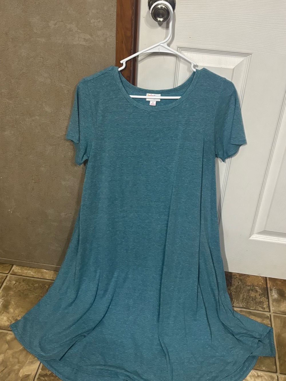 LuLaRoe Teal High-Low Dress